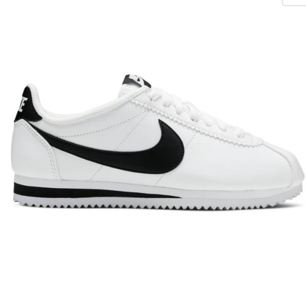 Wmns Classic Cortez Leather 'White Black'